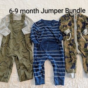6-9 month baby boy jumper bundle. Fall bundle with dinosaurs